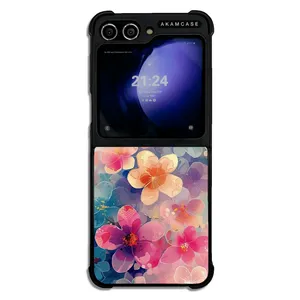 AKAM AMC-WSGZFLIP5-FLOWERS-42 Cover For Samsung Galaxy Z Flip 5