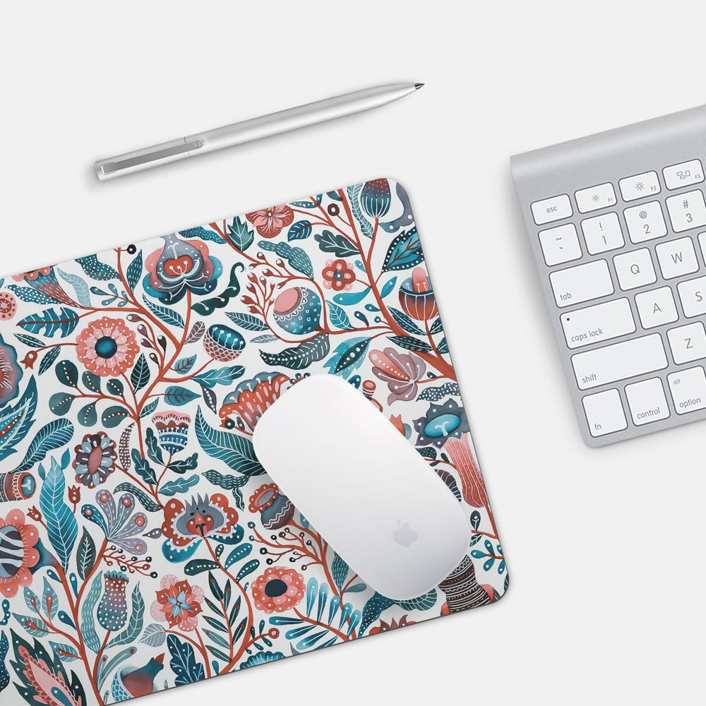 ماوس پد مدل Flowers Pattern
