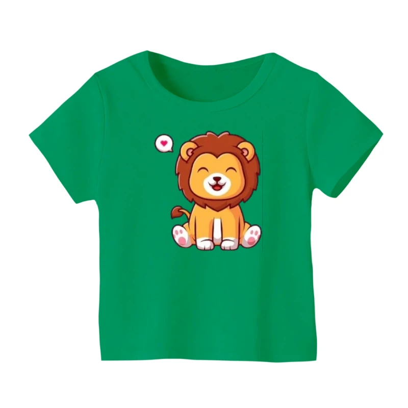 تی شرت آستین کوتاه بچگانه مدل شیر کد ۲