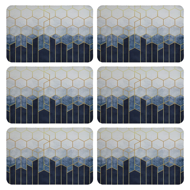 زیربشقابی طرح مدرن کد 9280 بسته 6 عددی 