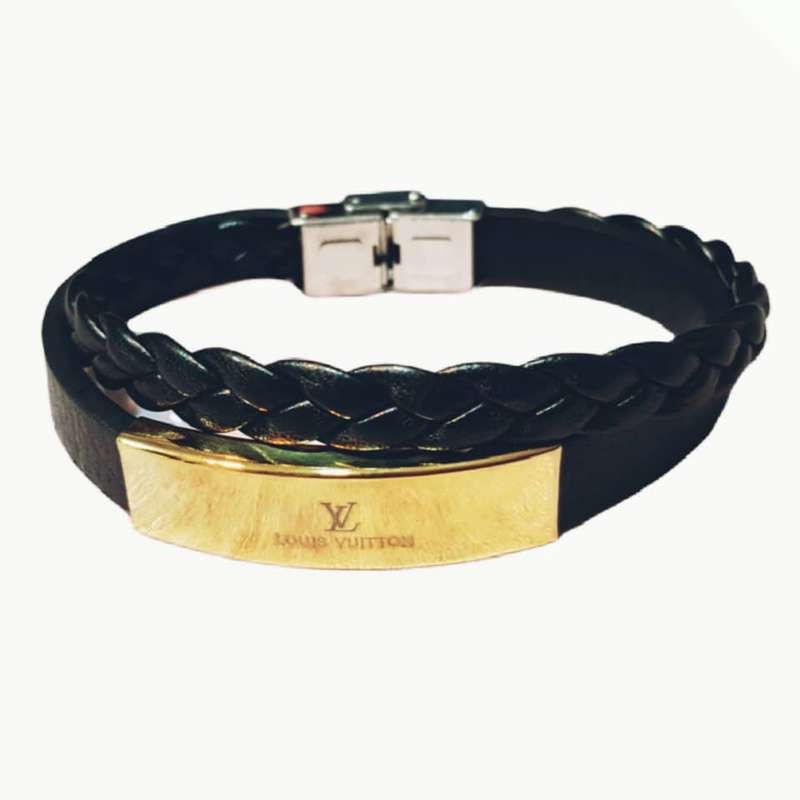 دستبند مدل چرم بی کد 7071 دستبند مدل چرم بی کد 7071