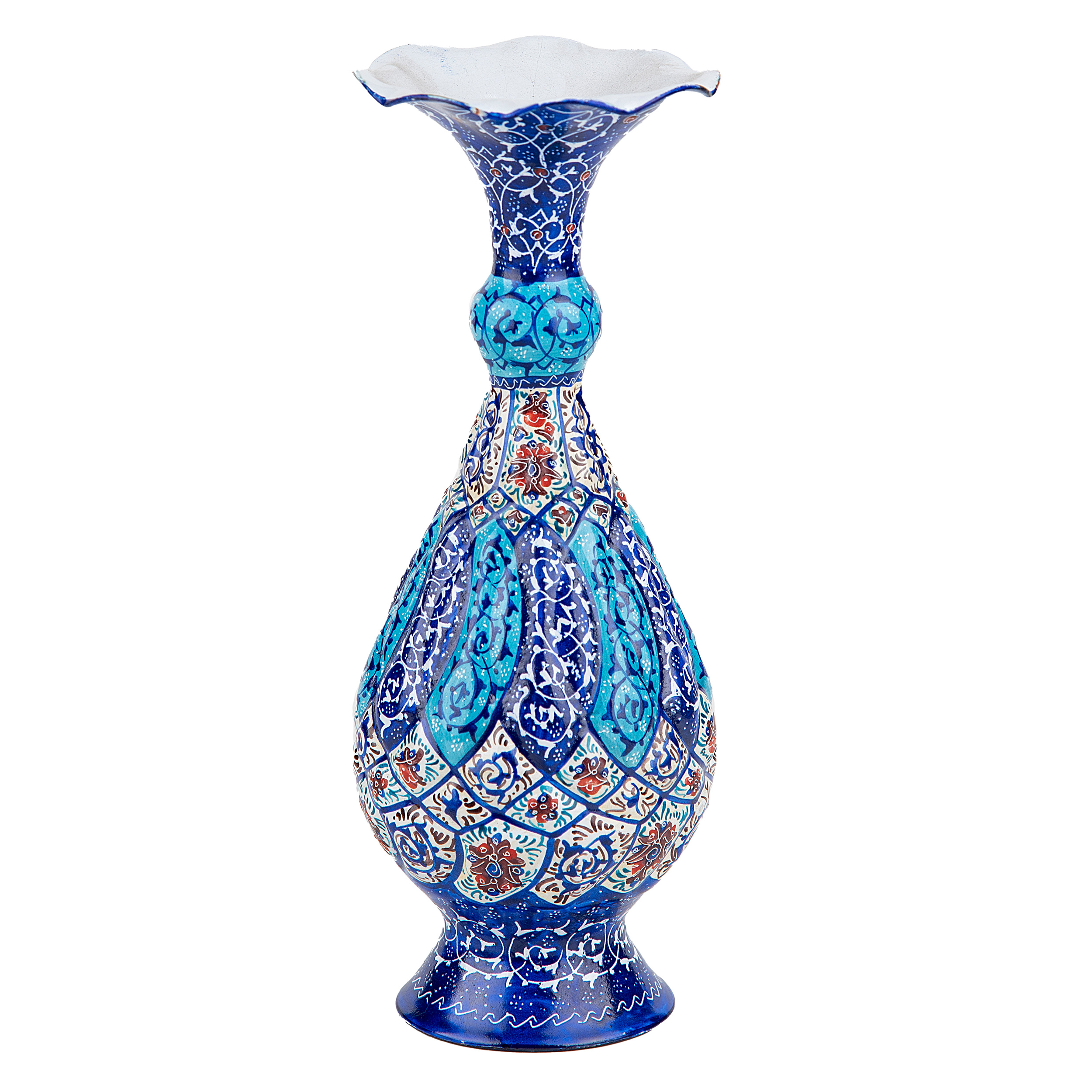 گلدان مینا کاری مدل اسلیمی کد C20