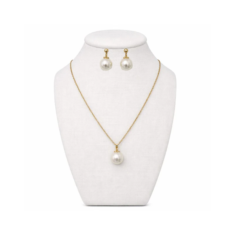 ست گردنبند و گوشواره دست ساز مدل اسنوبری