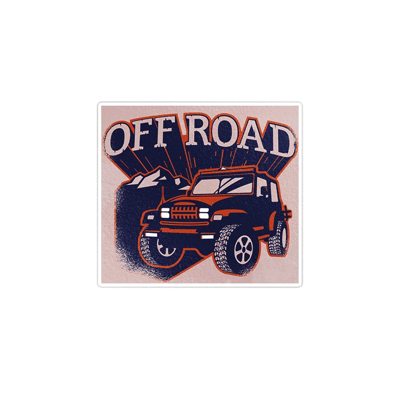 استیکر لپ تاپ ویندی دیزاین طرح آفرود مدل DI1355