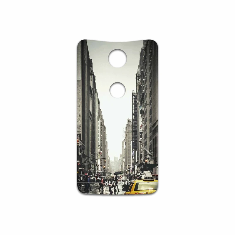 برچسب پوششی ماهوت مدل New York City مناسب برای گوشی موبایل گوگل Nexus 6