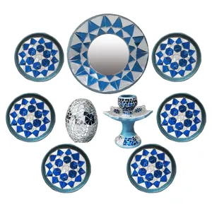 مجموعه ظروف هفت سین 9 پارچه کد 65554