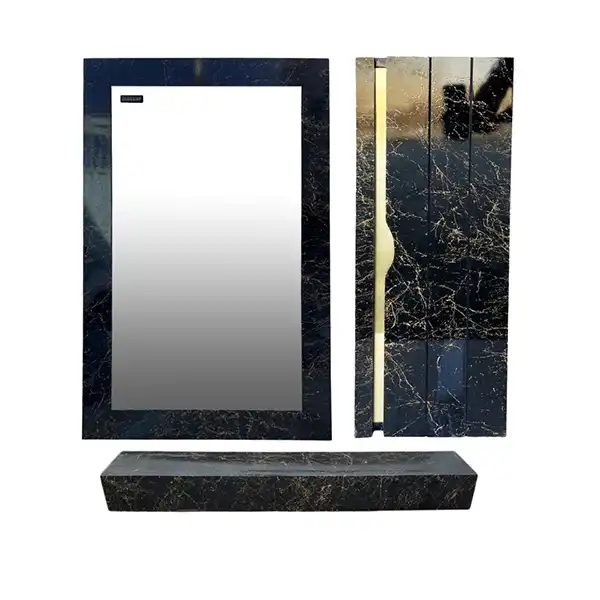 ست کابینت و روشویی سیتکا مدل GL-003/90 به همراه آینه و باکس و اتاژور