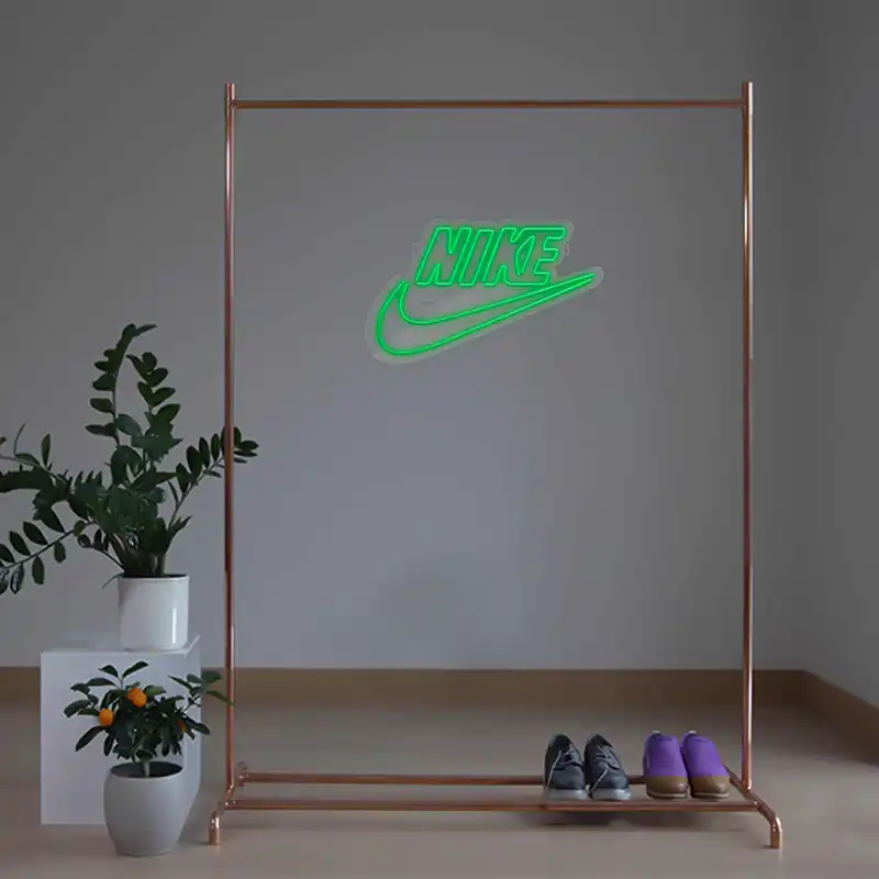چراغ دیواری نئون دیزاین طرح Nike-Text_GR