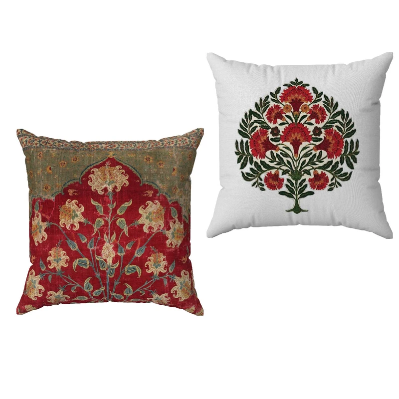 کاور کوسن طرح لاکی مدل MC214 سایز 45x45 سانتی متر مجموعه 2 عددی