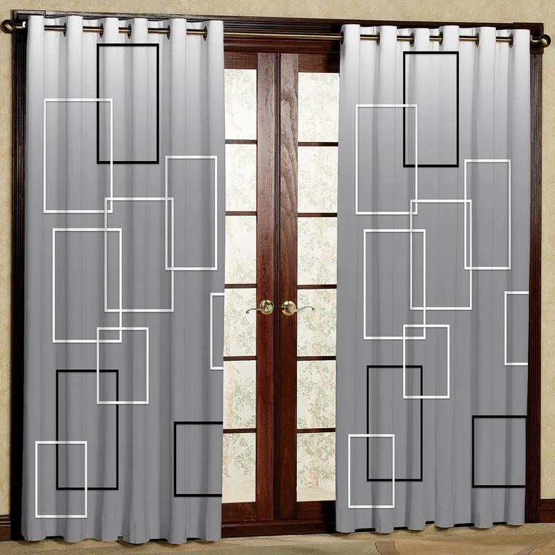 پرده مدل مخمل پانچی کد 2467T2 سایز 200x140 سانتی متر