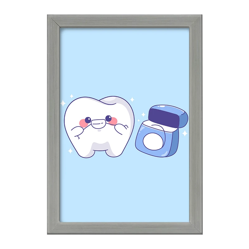 تابلو خندالو طرح دندان و دندان پزشکی کودکانه کد 36739