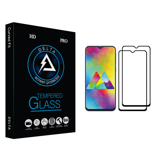 محافظ صفحه نمایش دلتا مدل HD مناسب برای گوشی موبایل سامسونگ Galaxy M20 بسته دو عددی