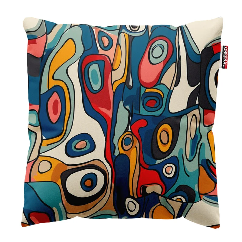 کوسن پاد آفرین مدل انتزاعی خاص زیبا کد 106 سایز 30*30*15 سانتی متر