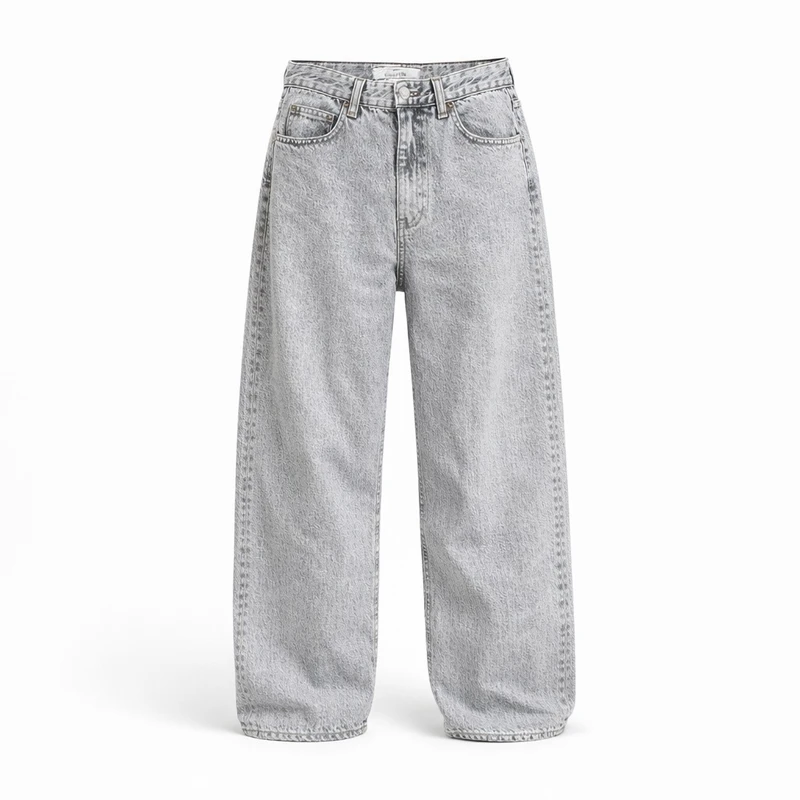 شلوار جین اورسایز زنانه جیناتریکات مدل Loose 18118