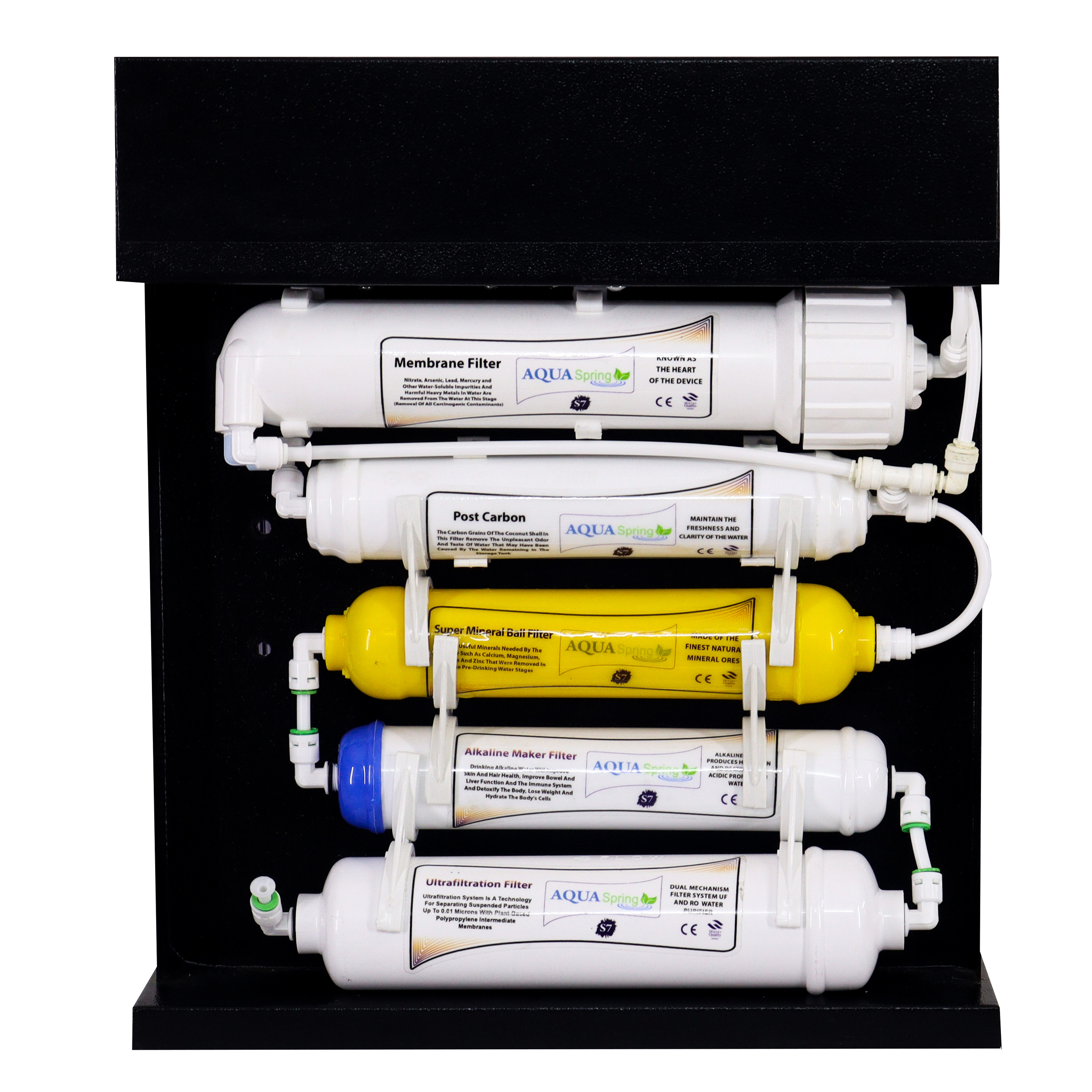دستگاه تصفیه کننده آب آکوآ اسپرینگ مدل RO-S7-BZ 7070 به همراه کیت نشتی گیر