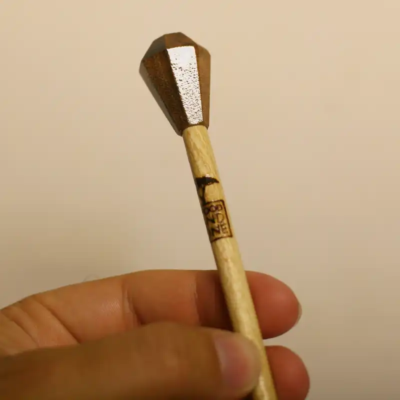 گیره مو زنانه مدل الماس چوبی