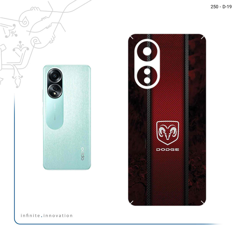 برچسب پوششی ماهوت مدل Dodge مناسب برای گوشی موبایل اپو A58 4G