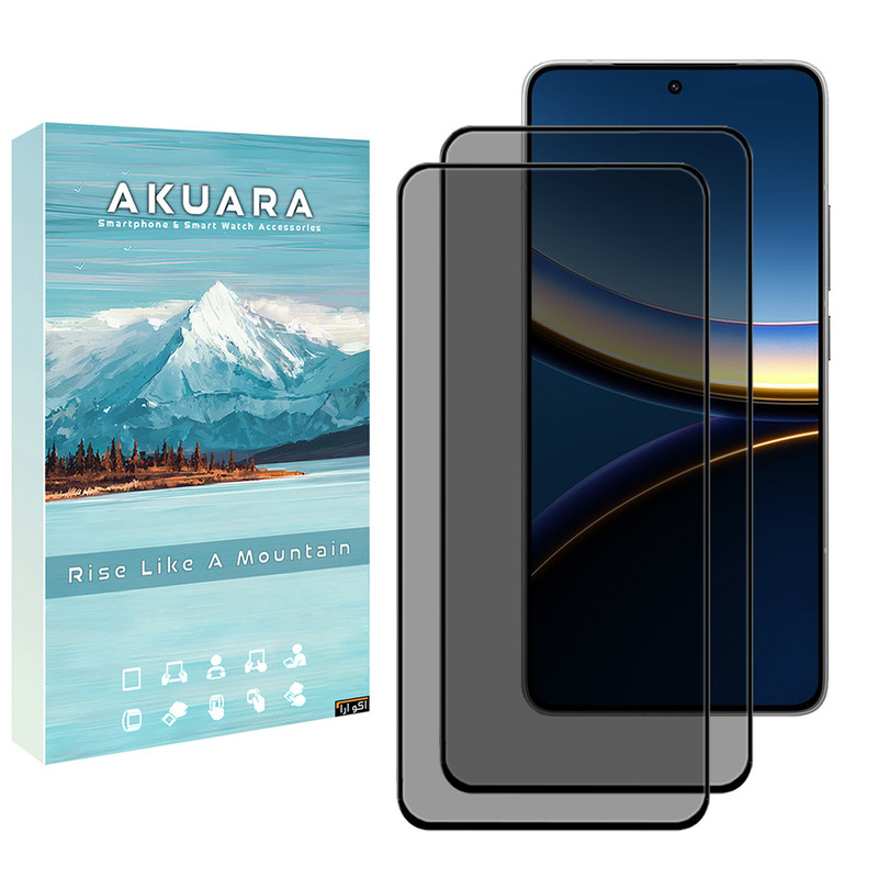 محافظ صفحه نمایش آکوآرا مدل AKU pv2 مناسب برای گوشی موبایل شیائومی Poco F7 Pro بسته دو عددی