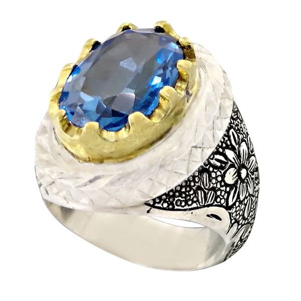 انگشتر نقره مردانه مدل a2412 انگشتر نقره مردانه مدل a2412