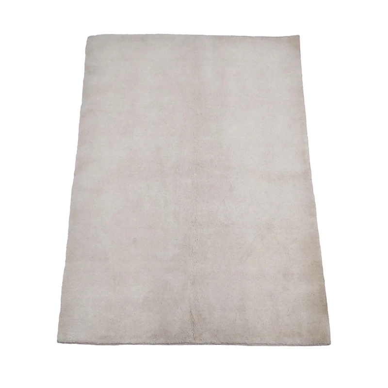 گبه بختیاری سه متری مدل ساده زمینه کرم