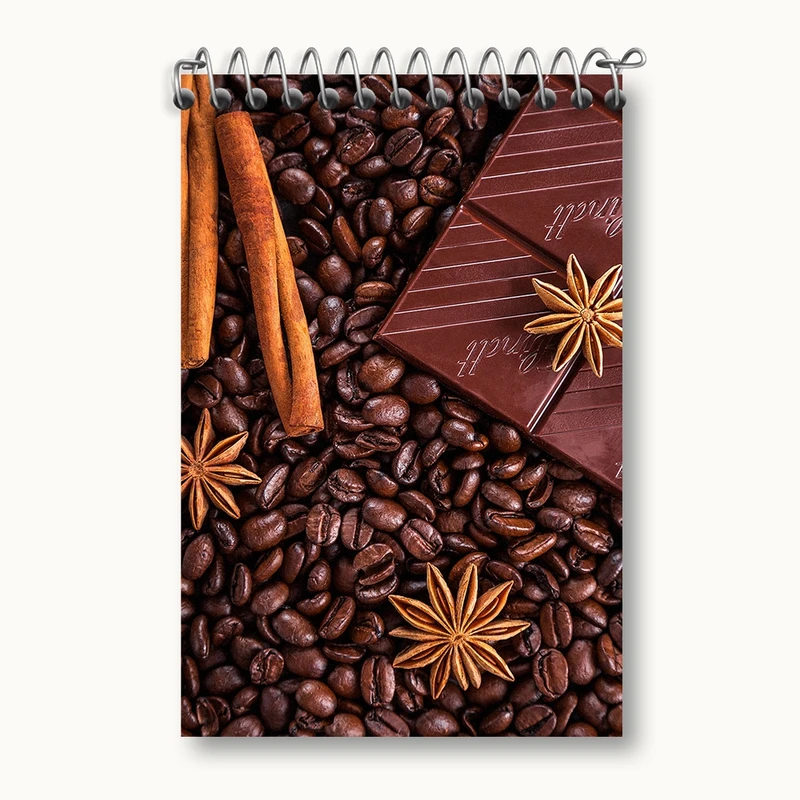 دفتر یادداشت 50 برگ خندالو مدل قهوه Coffee کد F63