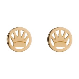 گوشواره طلا 18 عیار زنانه مایا ماهک مدل ME1132 طرح تاج