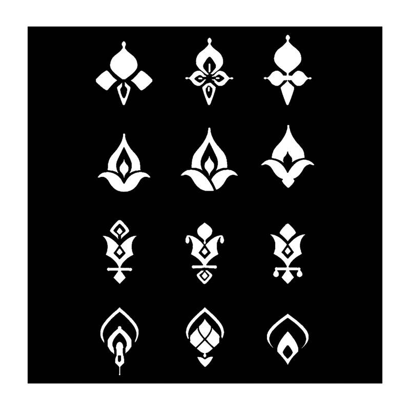  شابلون باتیس آرت طرح تذهیب کد 50-547