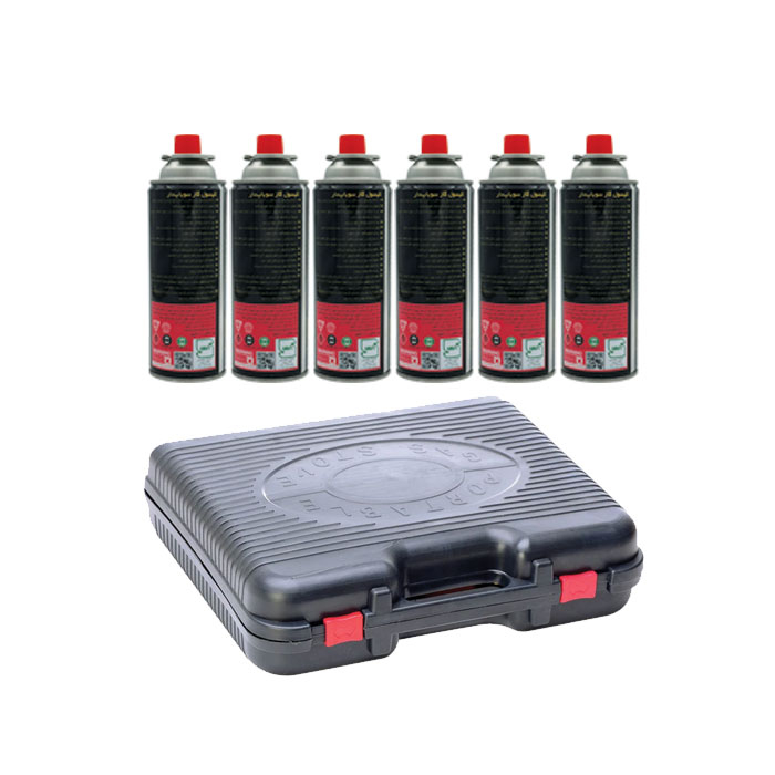 کپسول گاز مدل pl-01 به همراه کیف حمل بسته 6 عددی