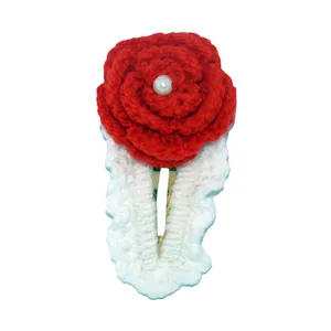 گیره مو زنانه مدل گل رز