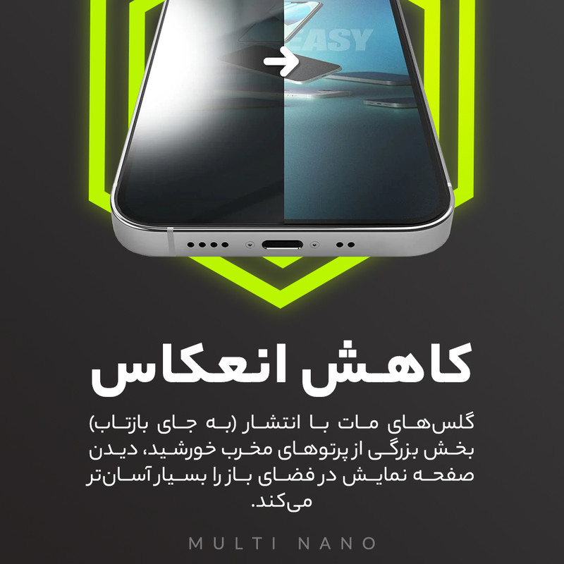 محافظ صفحه نمایش مات مولتی نانو مدل X-S1M مناسب برای گوشی موبایل اپل iPhone 15 Pro Max