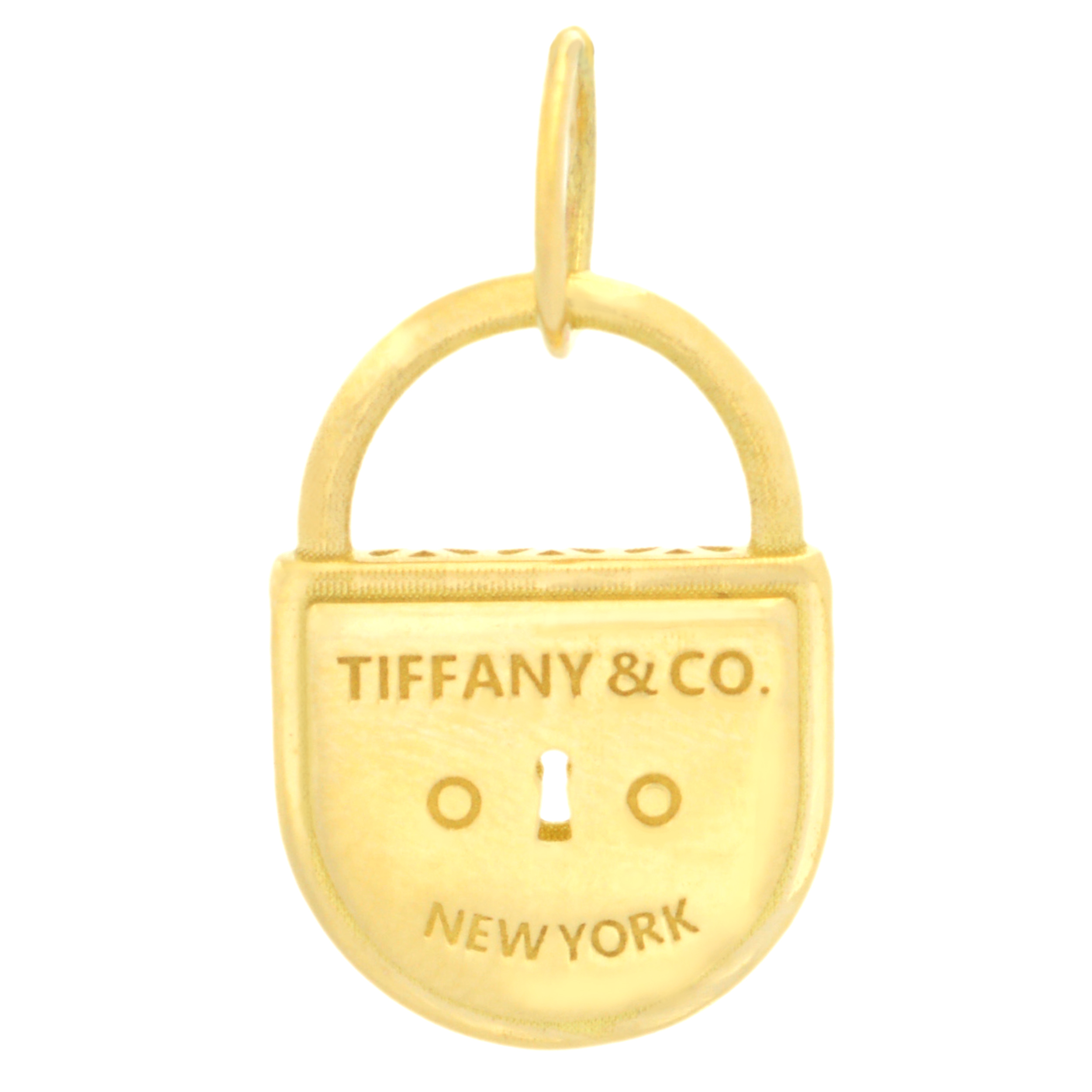 آویز گردنبند طلا 18 عیار زنانه طلای مستجابی مدل قفل کد 01