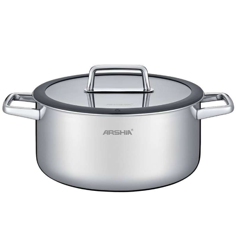 قابلمه استیل عرشیا مدل SS050-3538 سایز 18