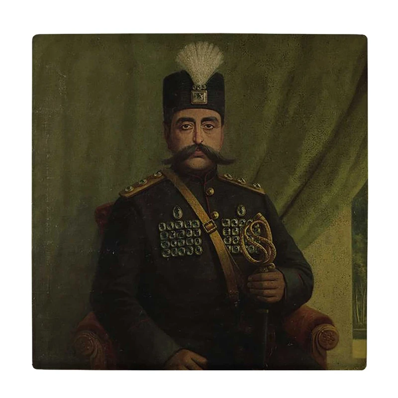  زیر لیوانی  طرح پرتره ناصرالدین شاه کد    5770782_4047