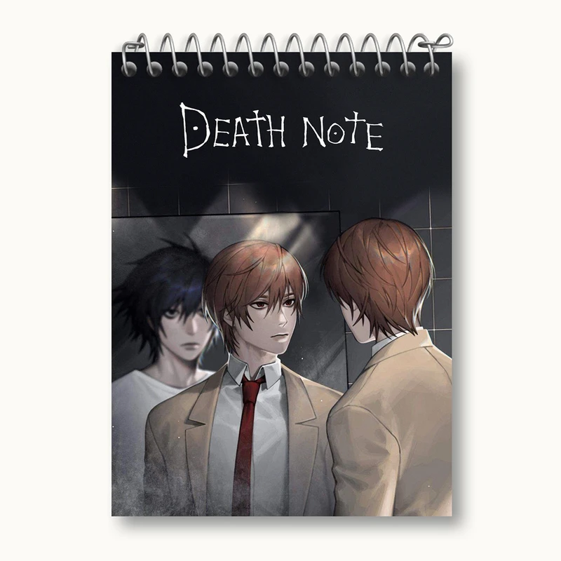 دفتر یادداشت 50 برگ خندالو مدل لایت انیمه دفترچه مرگ Death Note کد 15770