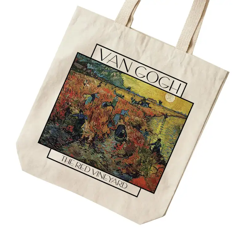 ساک خرید ترمه طراحان ایده مدل تاکستان از ونگوگ کد 0066 - S