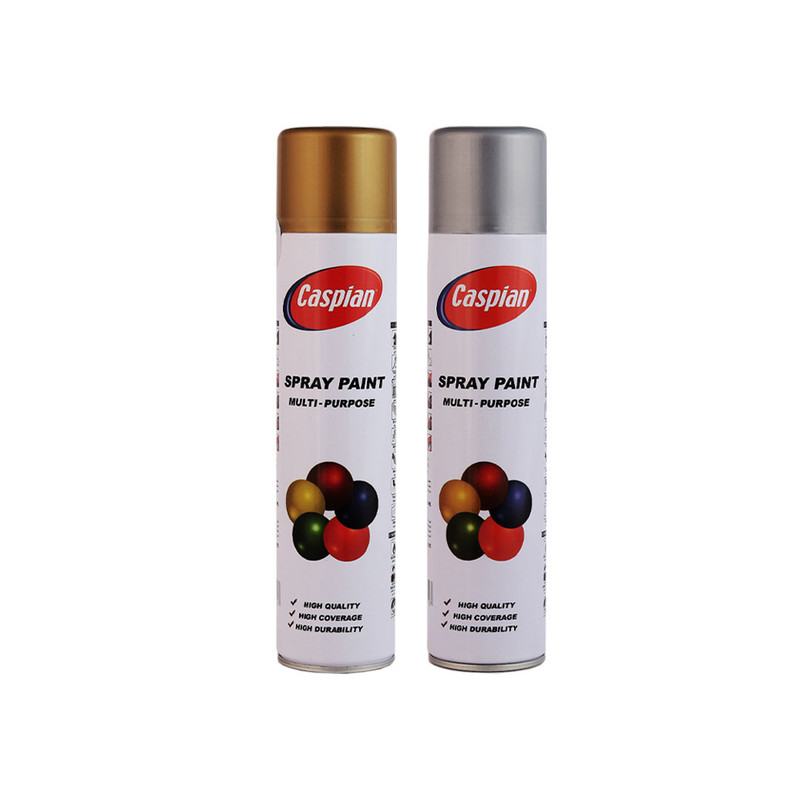اسپری رنگ طلایی و نقره ای کاسپین مدل cas حجم 300 میلی لیتر
