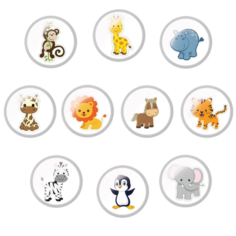 پیکسل مدل آموزش حیوانات کد 01 مجموعه 10 عددی