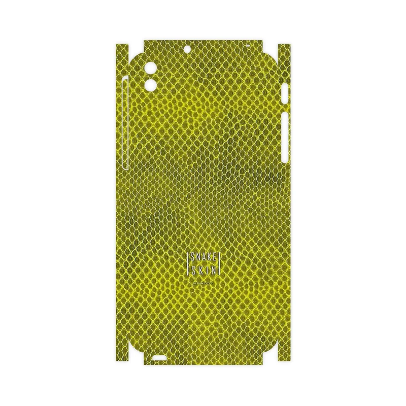 برچسب پوششی ماهوت مدل Yellow Snake Skin-FullSkin مناسب برای گوشی موبایل اچ تی سی Desire 816