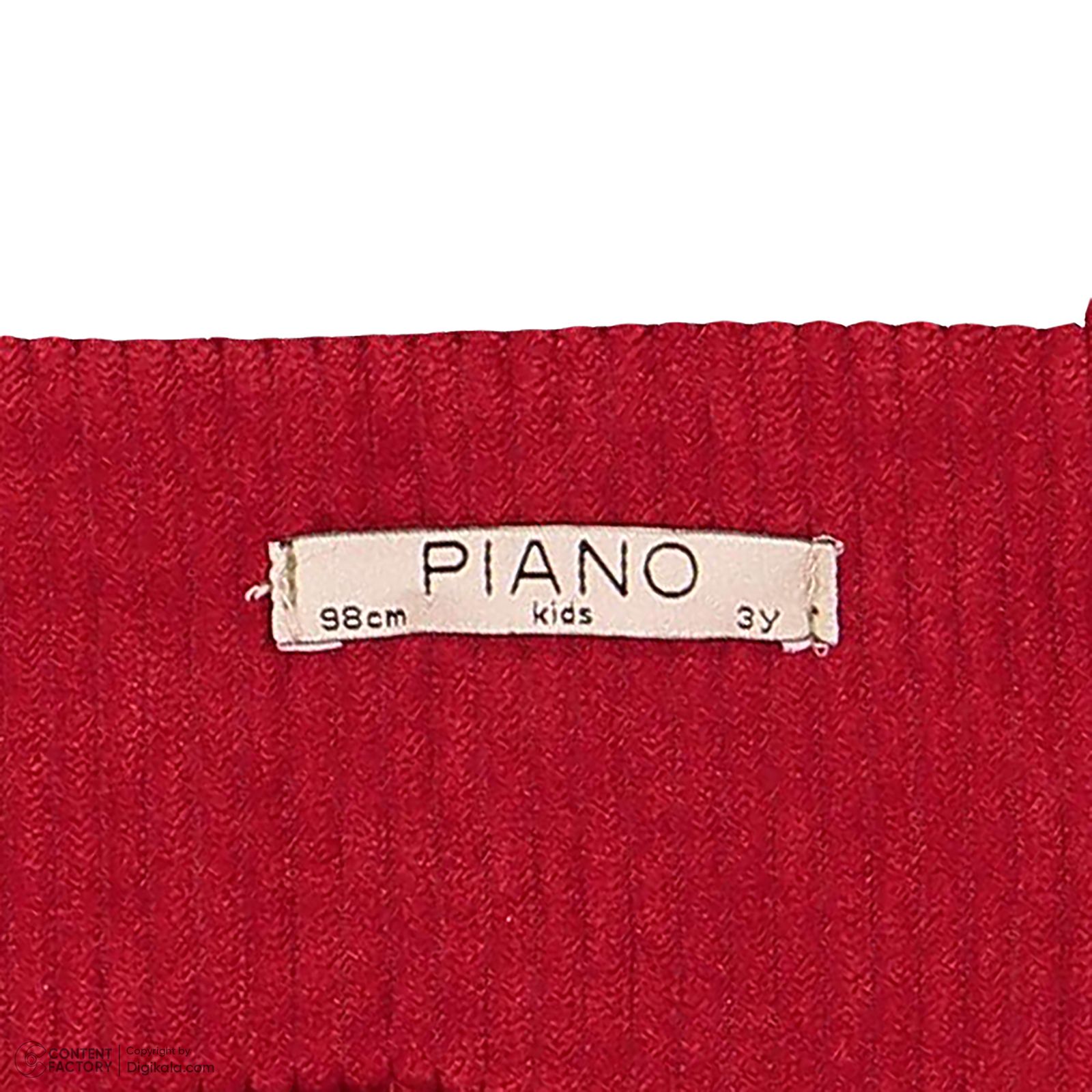 سارافون دخترانه پیانو مدل 10173 رنگ قرمز -  - 5