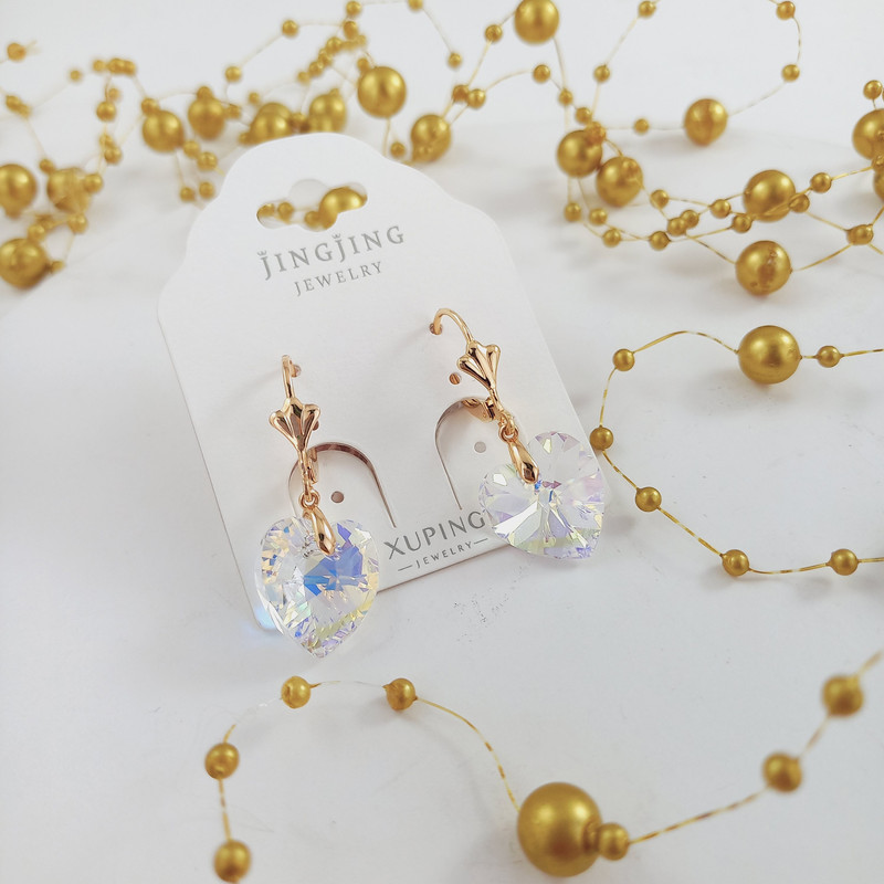 گوشواره زنانه ژوپینگ مدل سلطان سواروسکی کد AAC-66