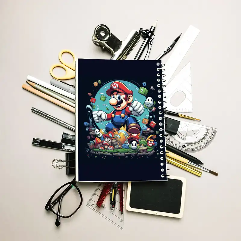 دفتر مشق 50 برگ مدوپد مدل سوپرماریو super mario کد DF2858