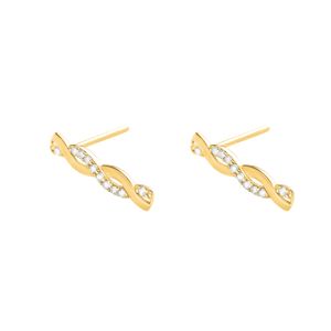 نقد و بررسی گوشواره طلا میخی 18 عیار زنانه ماوی گالری مدل بافت ساده و نگین دار توسط خریداران