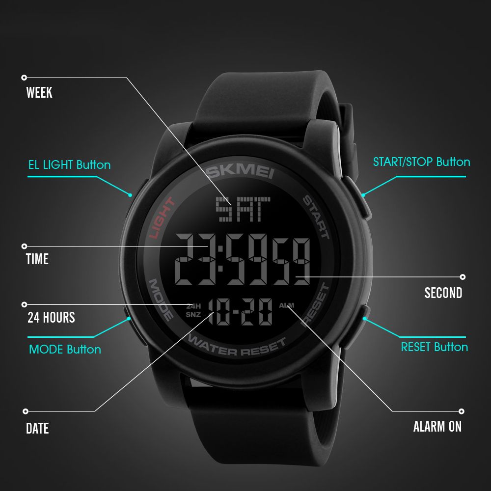 ساعت مچی دیجیتال مردانه اسکمی مدل 1257M-N -  - 6