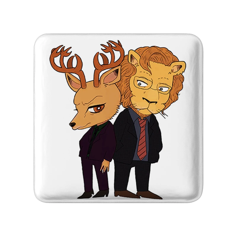 مگنت خندالو طرح لوییس و ایبوکی انیمه بیستارز مدل مربعی کد 33458