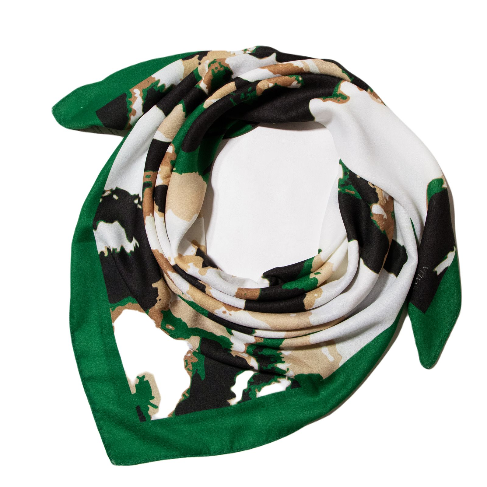 روسری زنانه مدل نخ ابریشم قواره 100 طرح پلنگی کد ana-1835 -  - 1