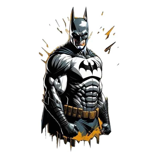 استیکر پارچه و لباس پاد آفرین مدل بتمن Batman کد 431