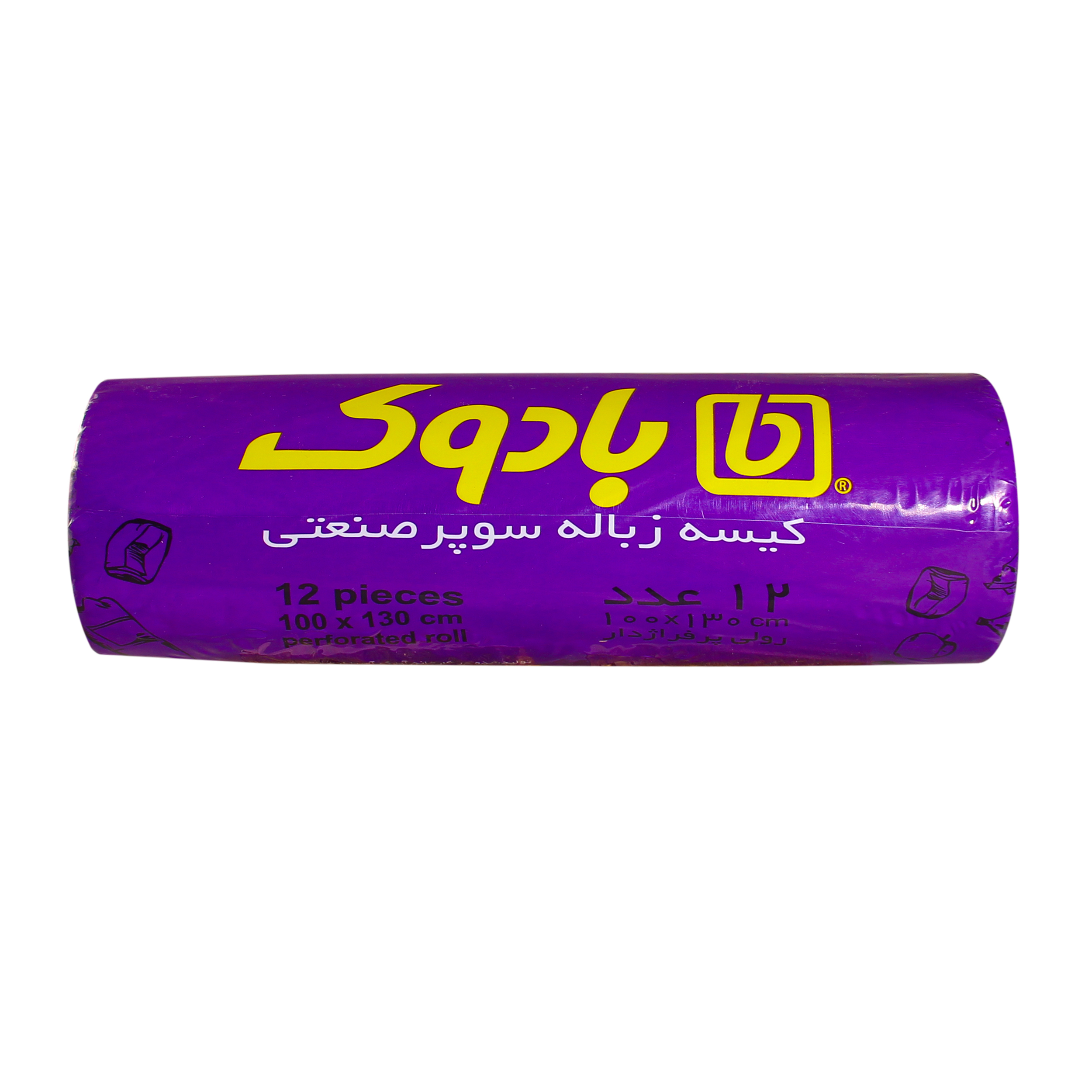 کیسه زباله بادوک مدل D1 بسته 12 عددی