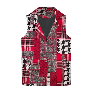 جلیقه زنانه مدل فوتر ترکیبی کد AK1494