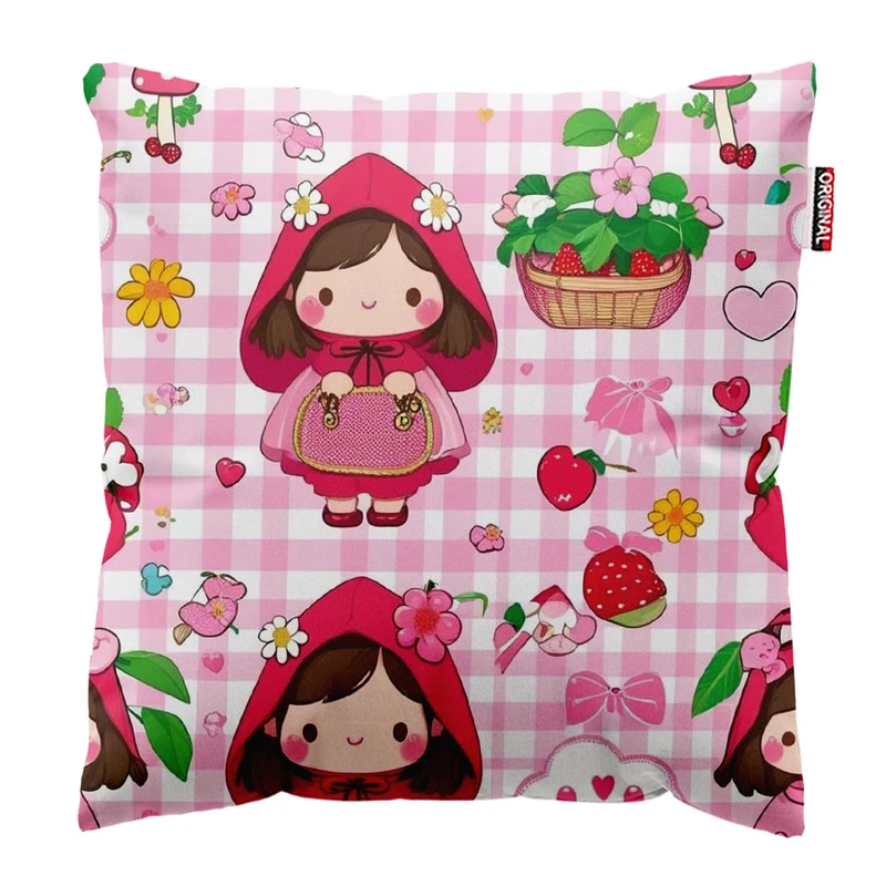 کوسن پاد آفرین طرح کارتونی دختر کوچولو کد 2039 سایز 30*30 سانتی متر