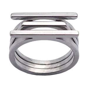 انگشتر زنانه مدل سه خط كد RNG26SV